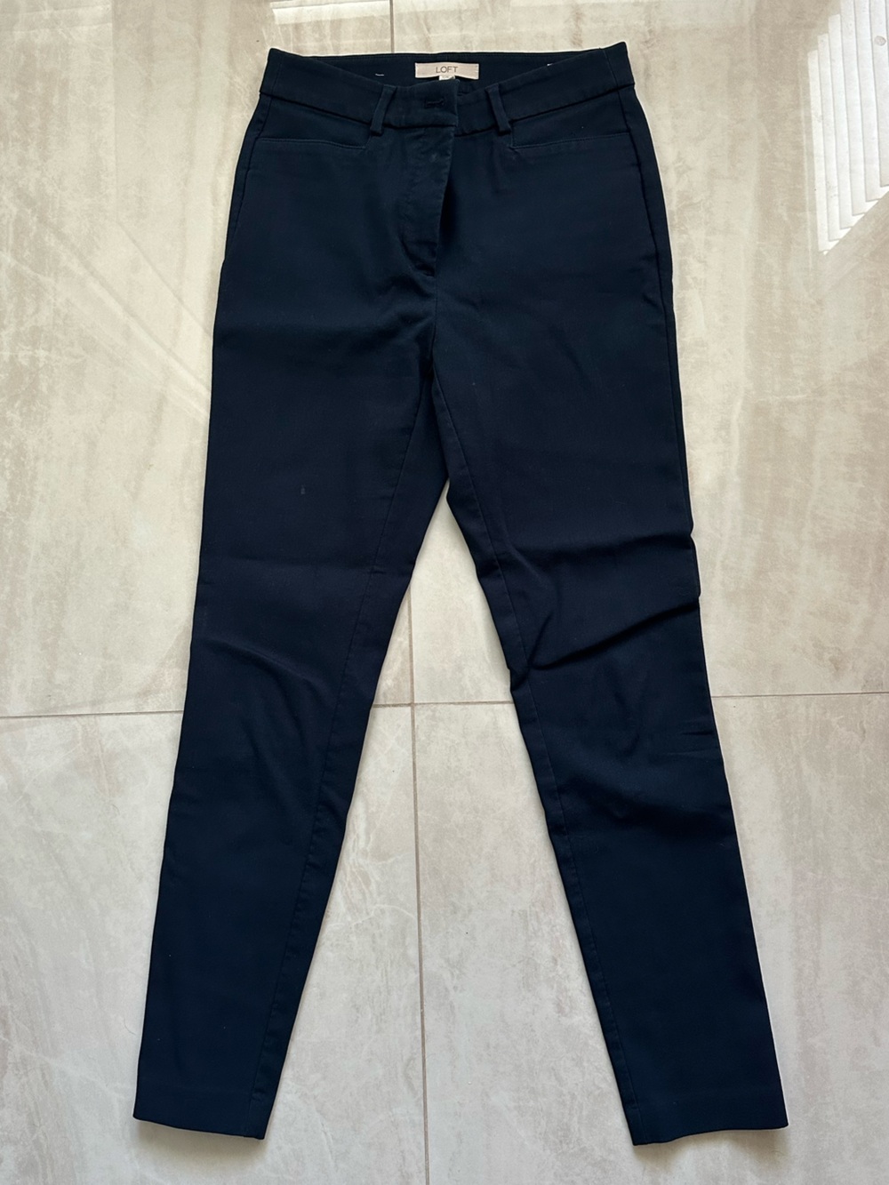 LOFT Navy Curvy Pants